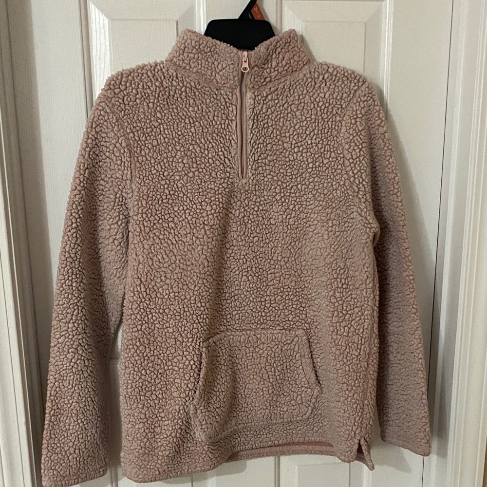 Women's Sherpa Jacket in Light Pink